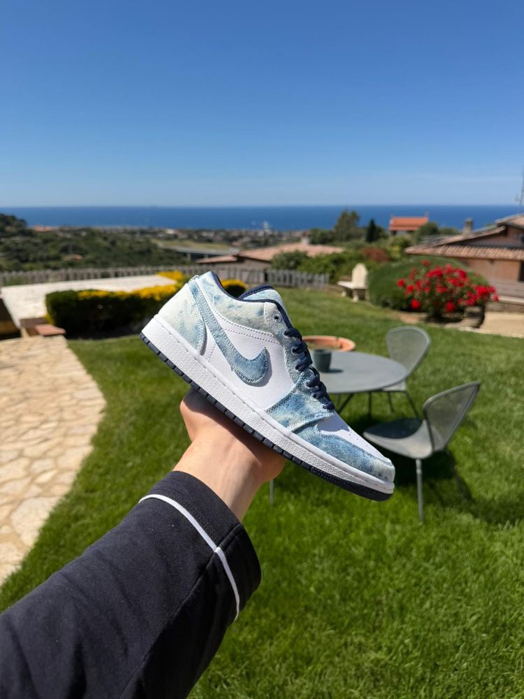 JORDAN 1 LOW 'Washed Denim 40.5 41